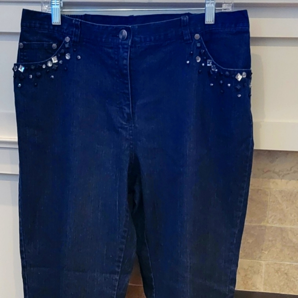 Ruby Rd. Size 12 Stone Embellished Jeans